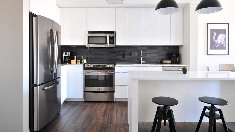 Modern-looking, spacious kitchen